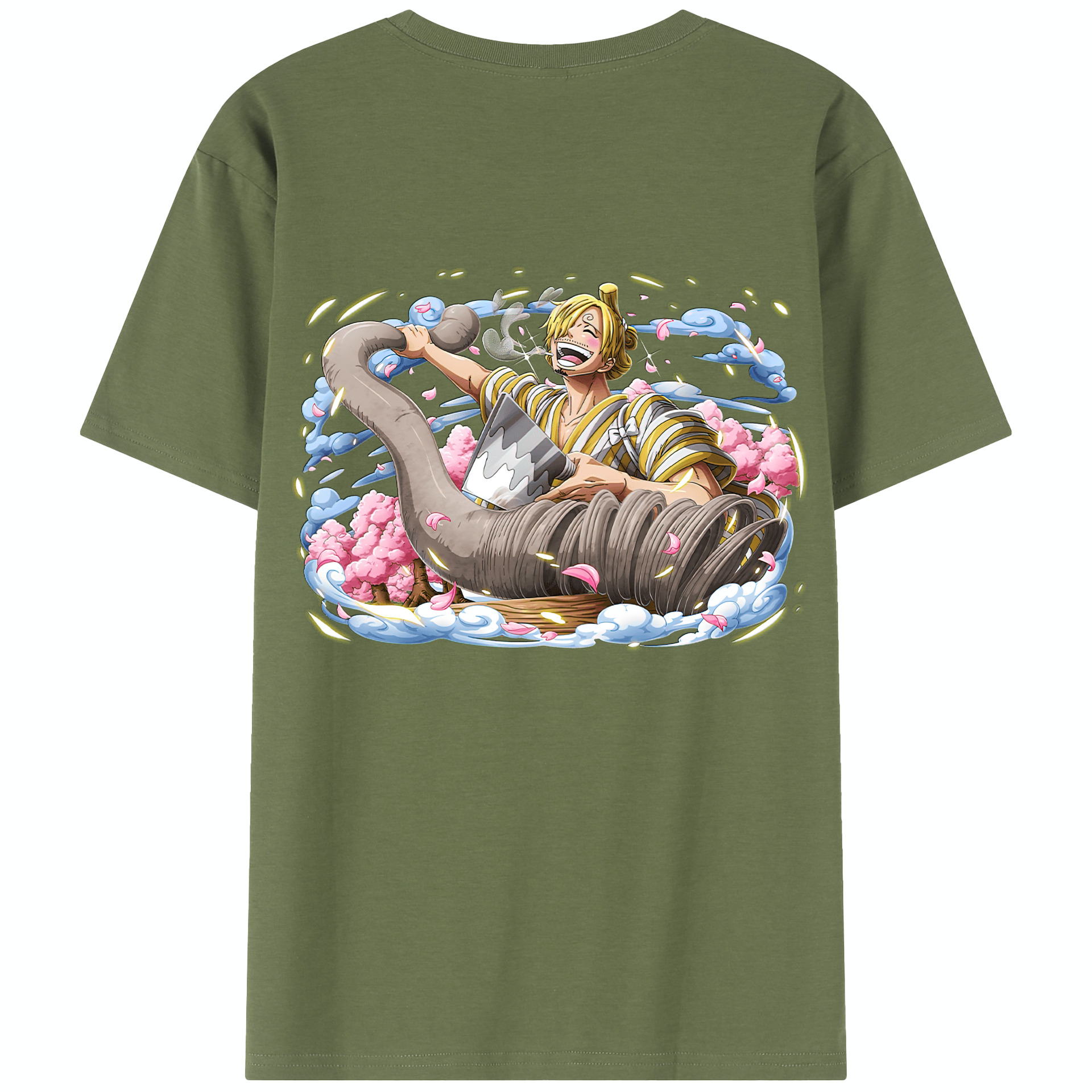 ワンピース サンジ ONE PIECE Sanji 綿100％半袖Tシャツ（背面プリント）